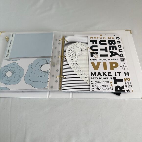 Theresa Collins Premade Scrapbook - White - Generic Theme - 3 Ring Style - Picture 7 of 10